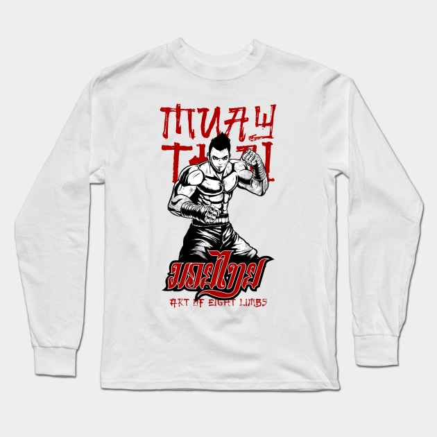 ART OF EIGHT LIMBS Long Sleeve T-Shirt by berserk